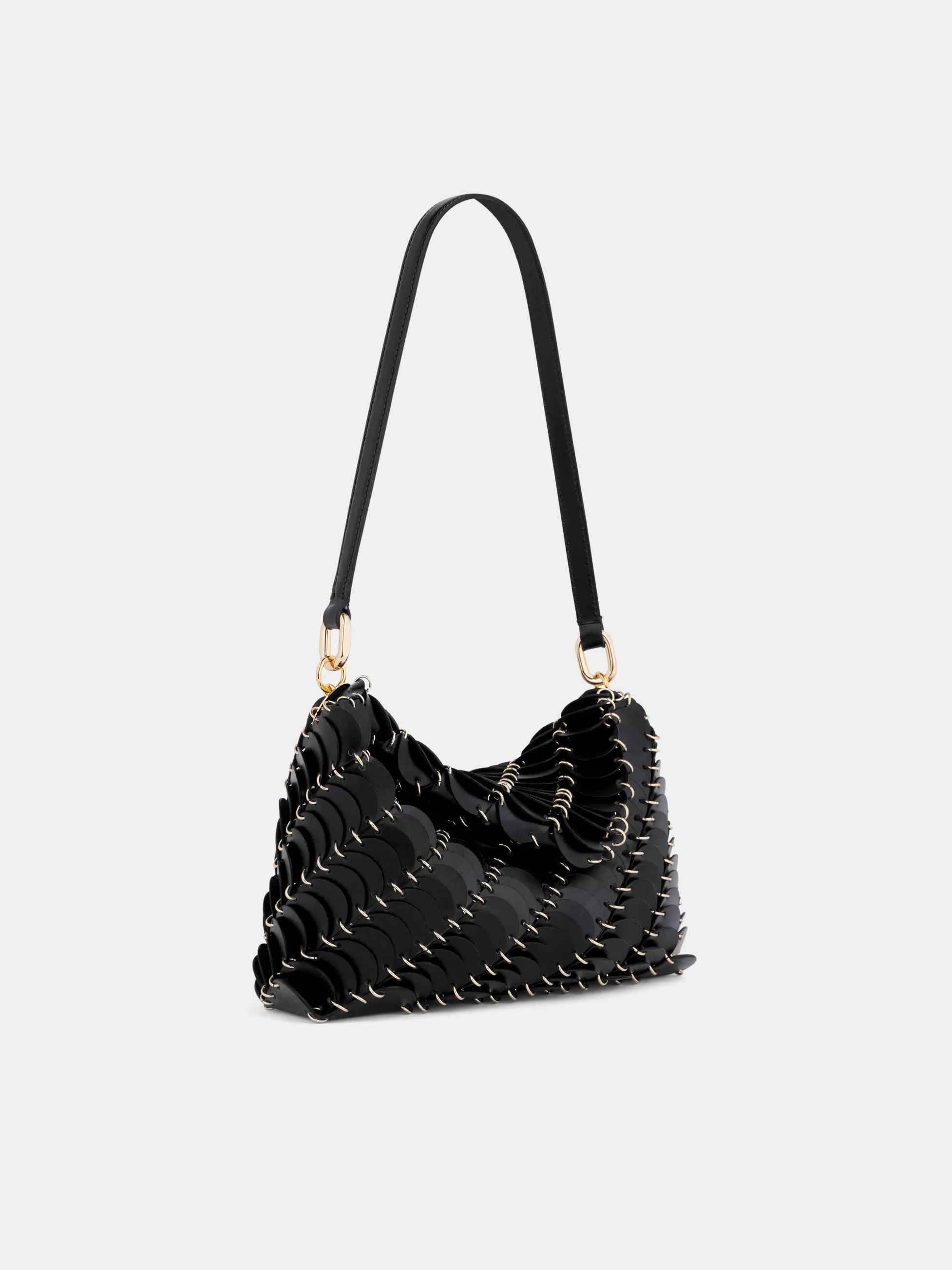 Rabanne Les Sacs Paco En Cuir | Sacs Porté Épaule^BLACK PACO SHOULDER CLUTCH IN CALFSKIN LEATHER