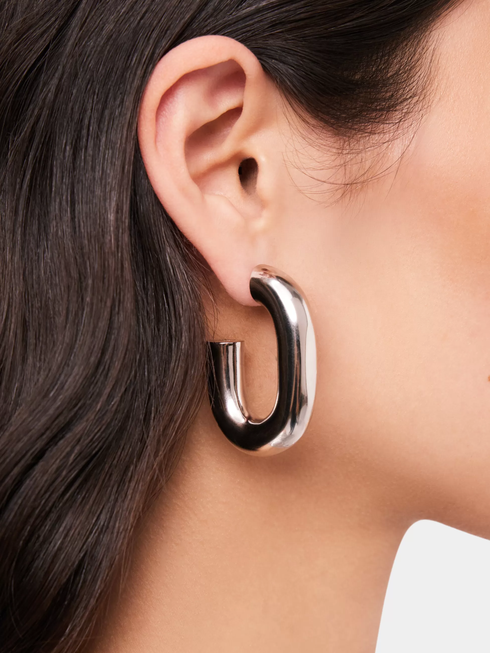 boucles_doreilles_xl_link_argent_2-1.webp Rabanne Sélection De Soirée | Petits Cadeaux^Boucles d'oreilles XL Link Argent