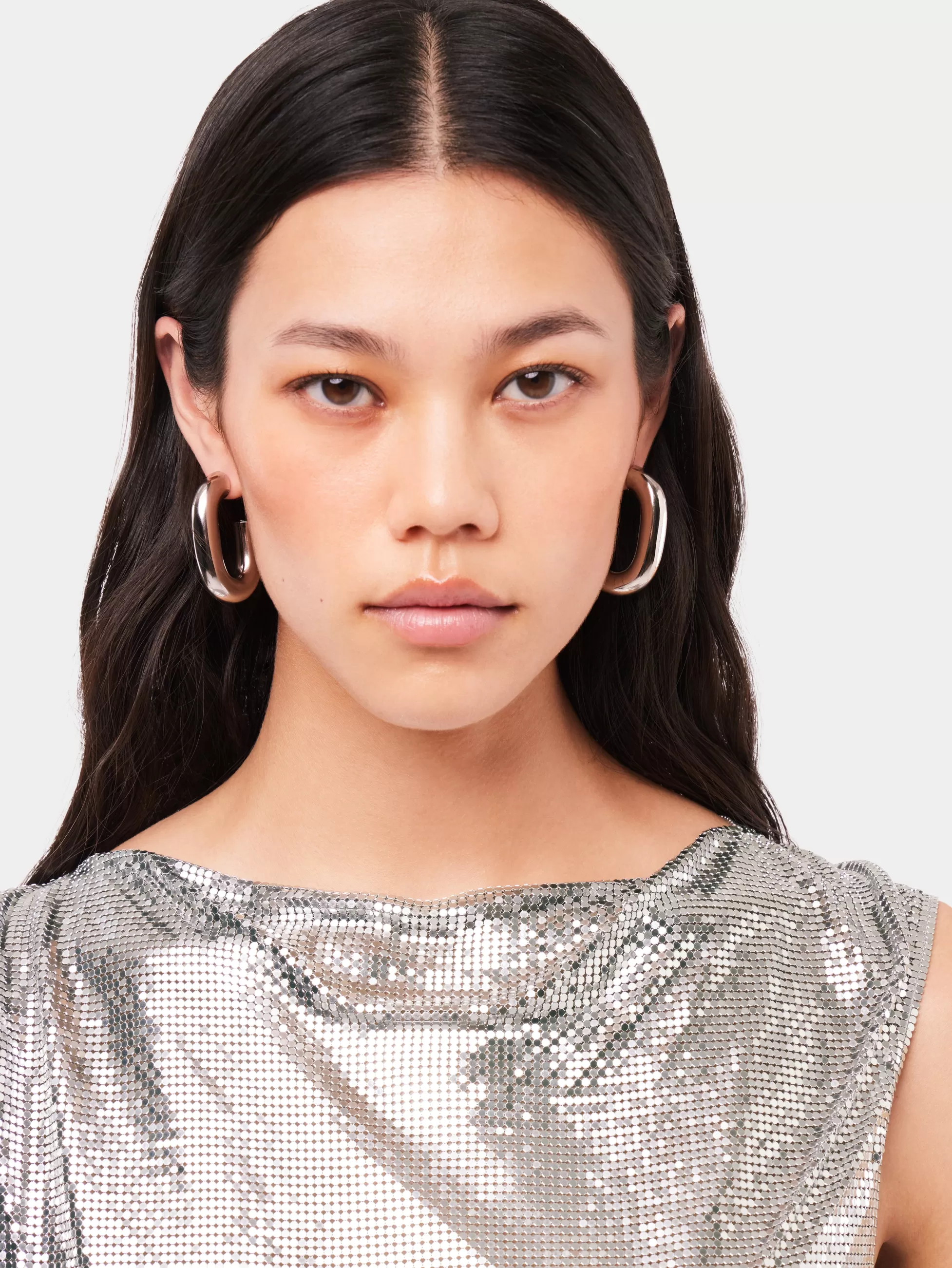 boucles_doreilles_xl_link_argent_3-1.webp Rabanne Sélection De Soirée | Petits Cadeaux^Boucles d'oreilles XL Link Argent