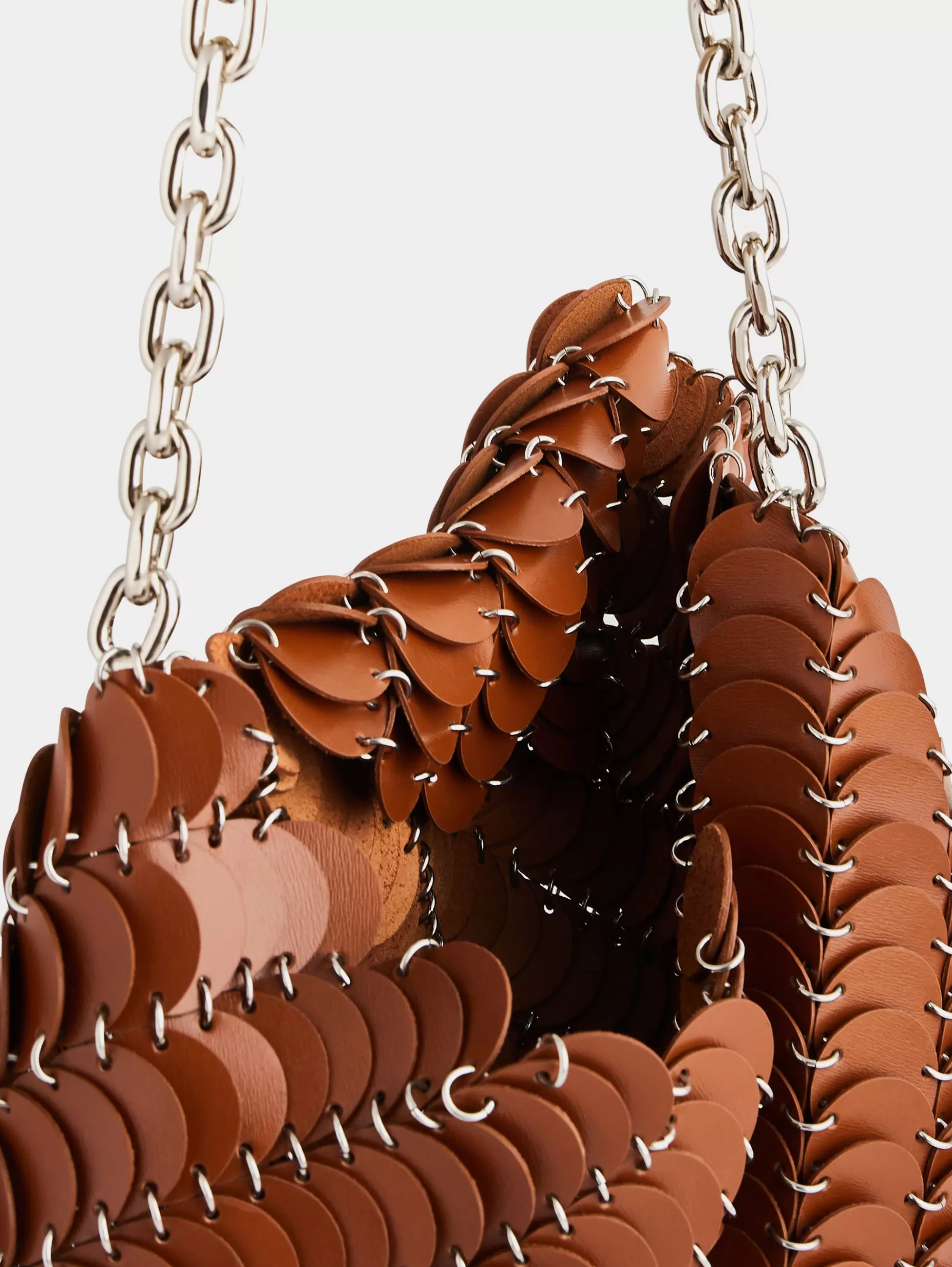 Rabanne Les Sacs Paco En Cuir | Sacs Porté Épaule^Cognac Paco clutch Bag