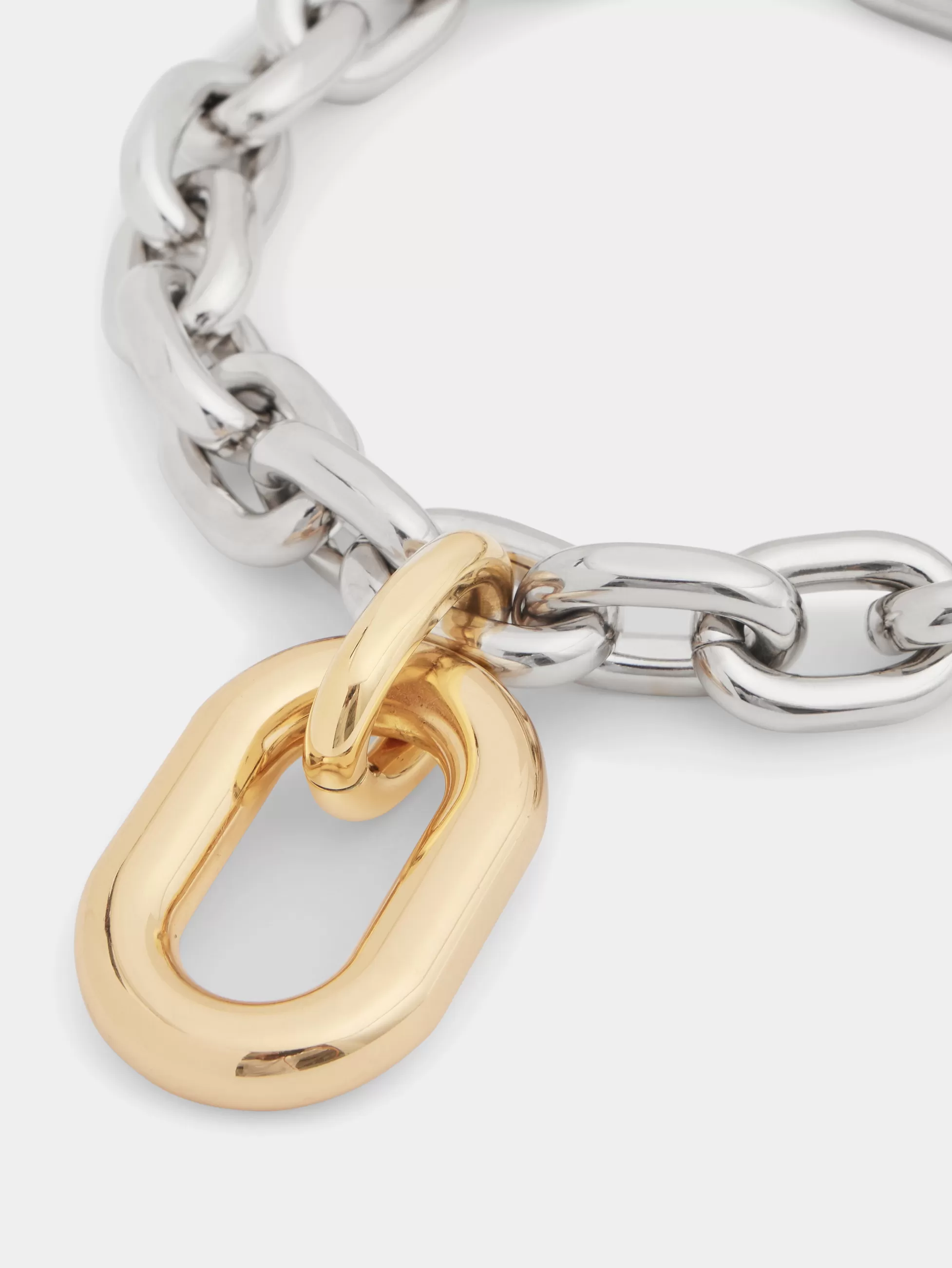 collier_dorargent_xl_link_3-1.webp Rabanne Sélection De Soirée | Colliers^COLLIER DORÉ/ARGENT XL LINK