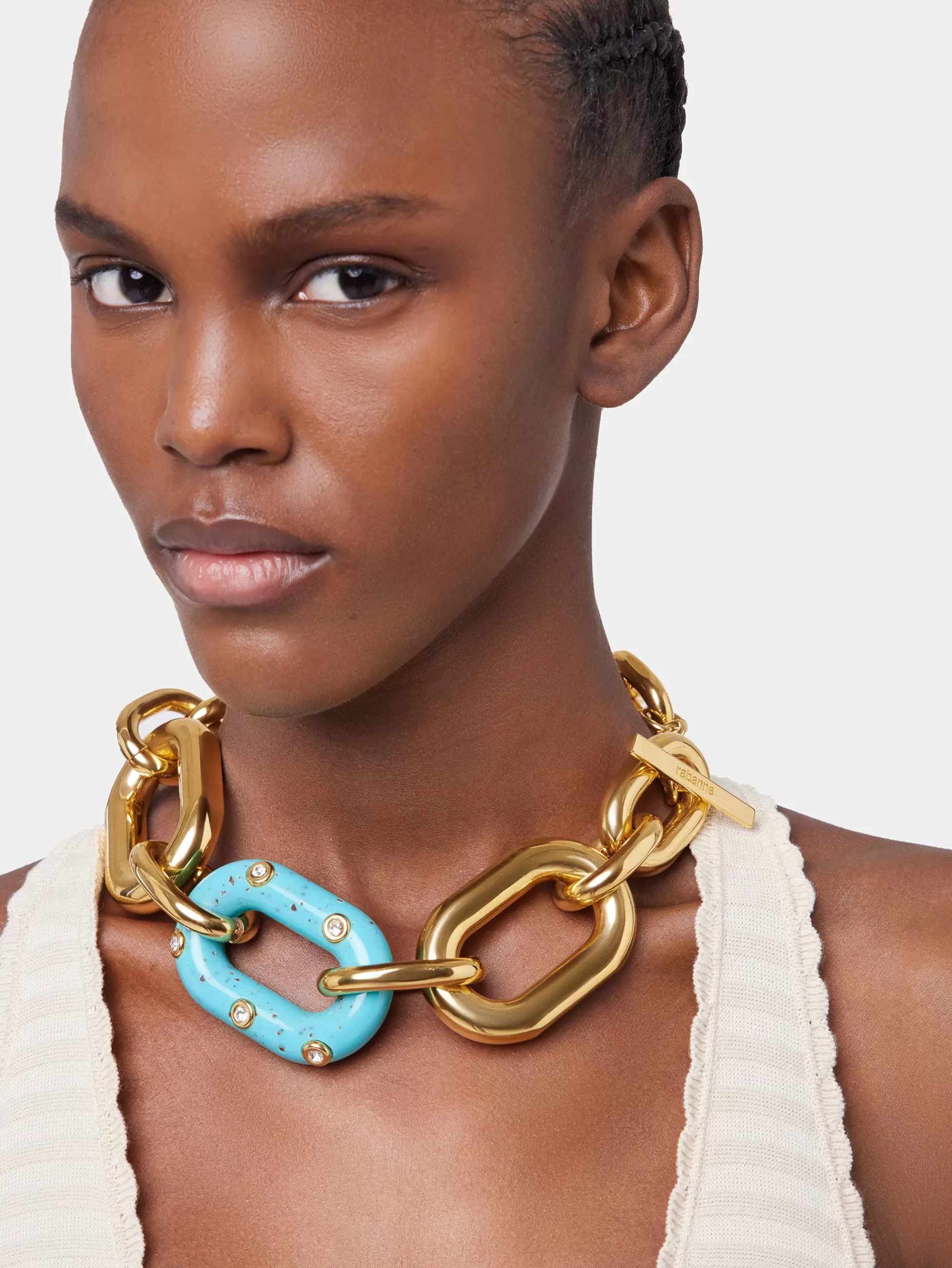 Rabanne Colliers^COLLIER XL LINK OVERSIZE PALM SPRINGS