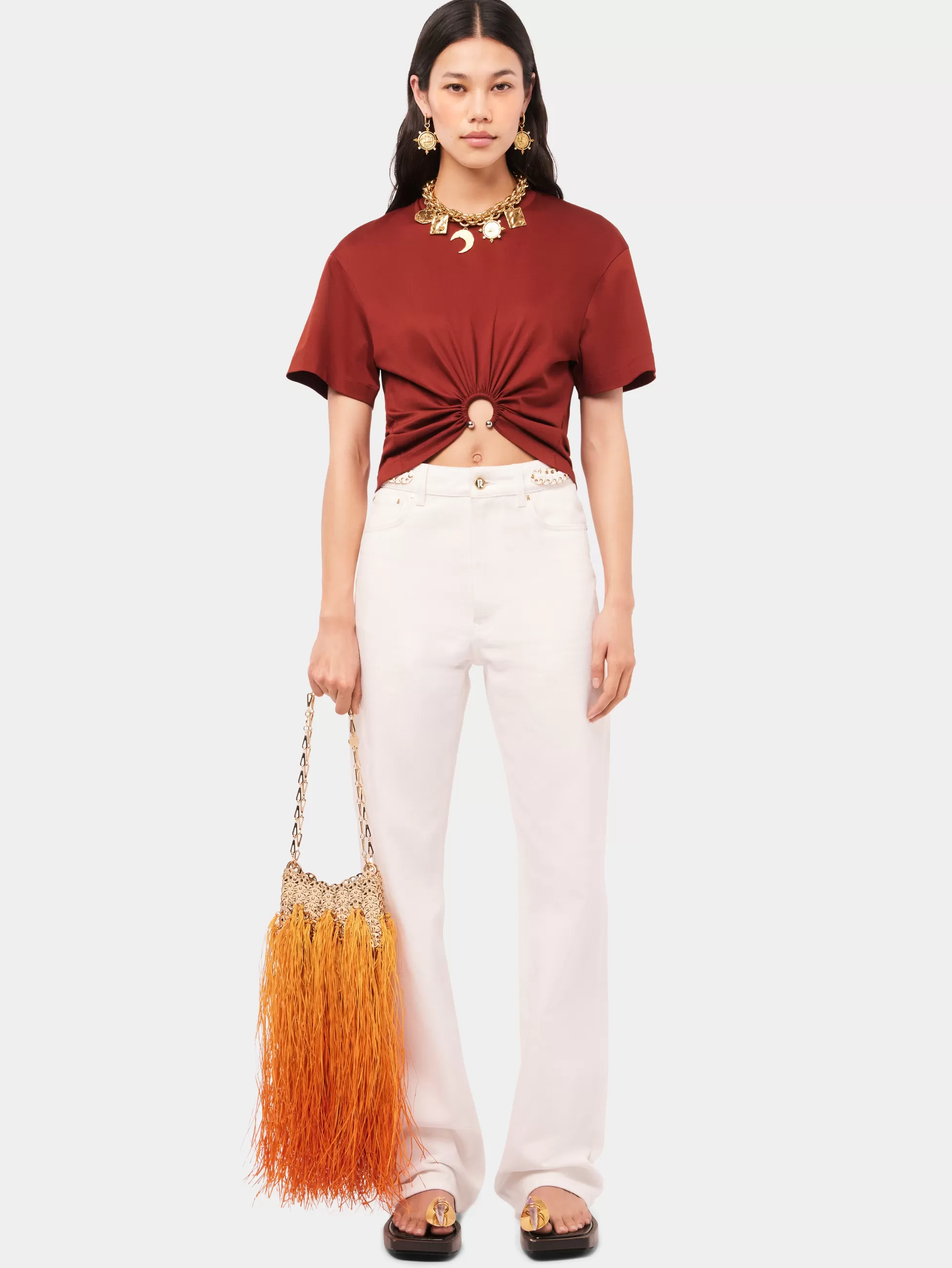 Rabanne Denim | Pantalons^Jean denim blanc cassé avec pastilles 1969