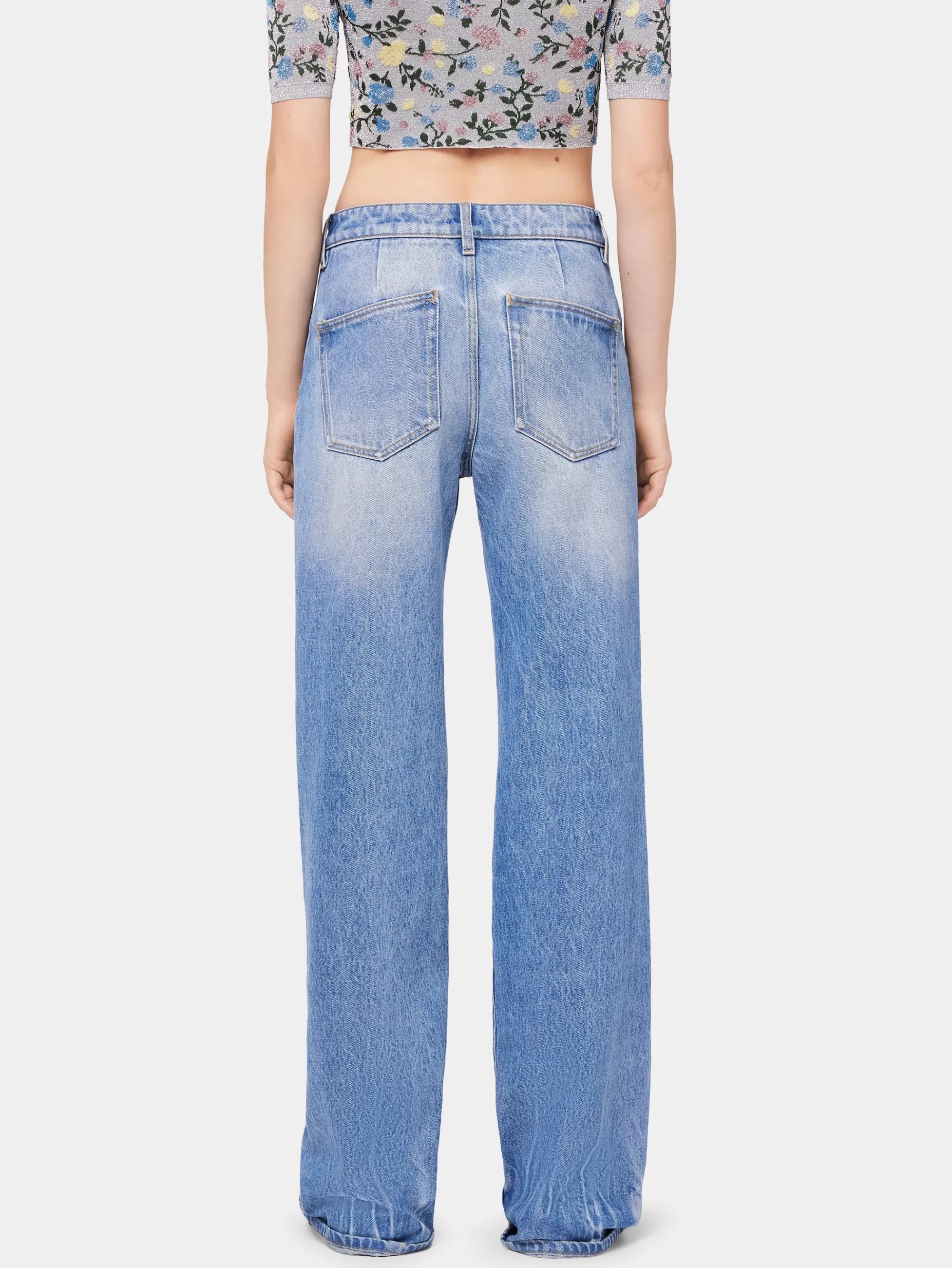 jeans_bleu_signature_avec_pastilles__4-1.webp Rabanne Denim | Pantalons^Jeans bleu signature avec pastilles 1969