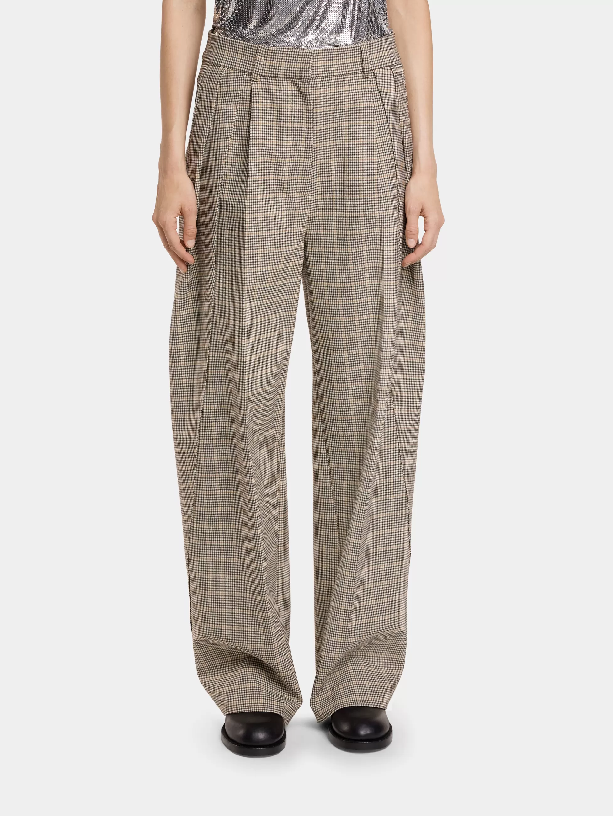 Rabanne Pantalons | Maille^PANTALON 2 PLIS EN LAINAGE PRINCE DE GALLES