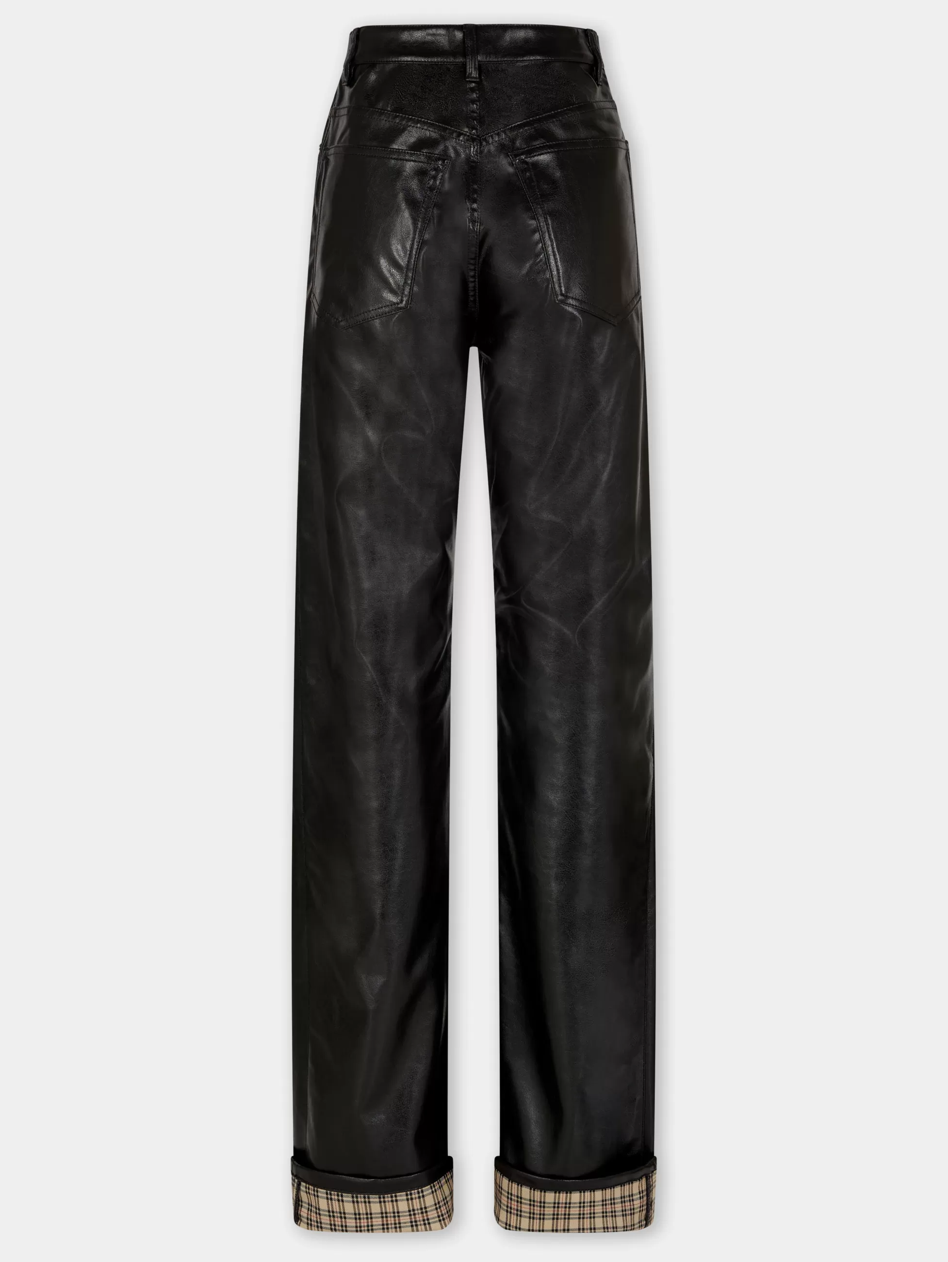 pantalon_evase_en_simili_cuir_7-1.webp Rabanne Sélection De Soirée | Pantalons^PANTALON EVASE EN SIMILI CUIR