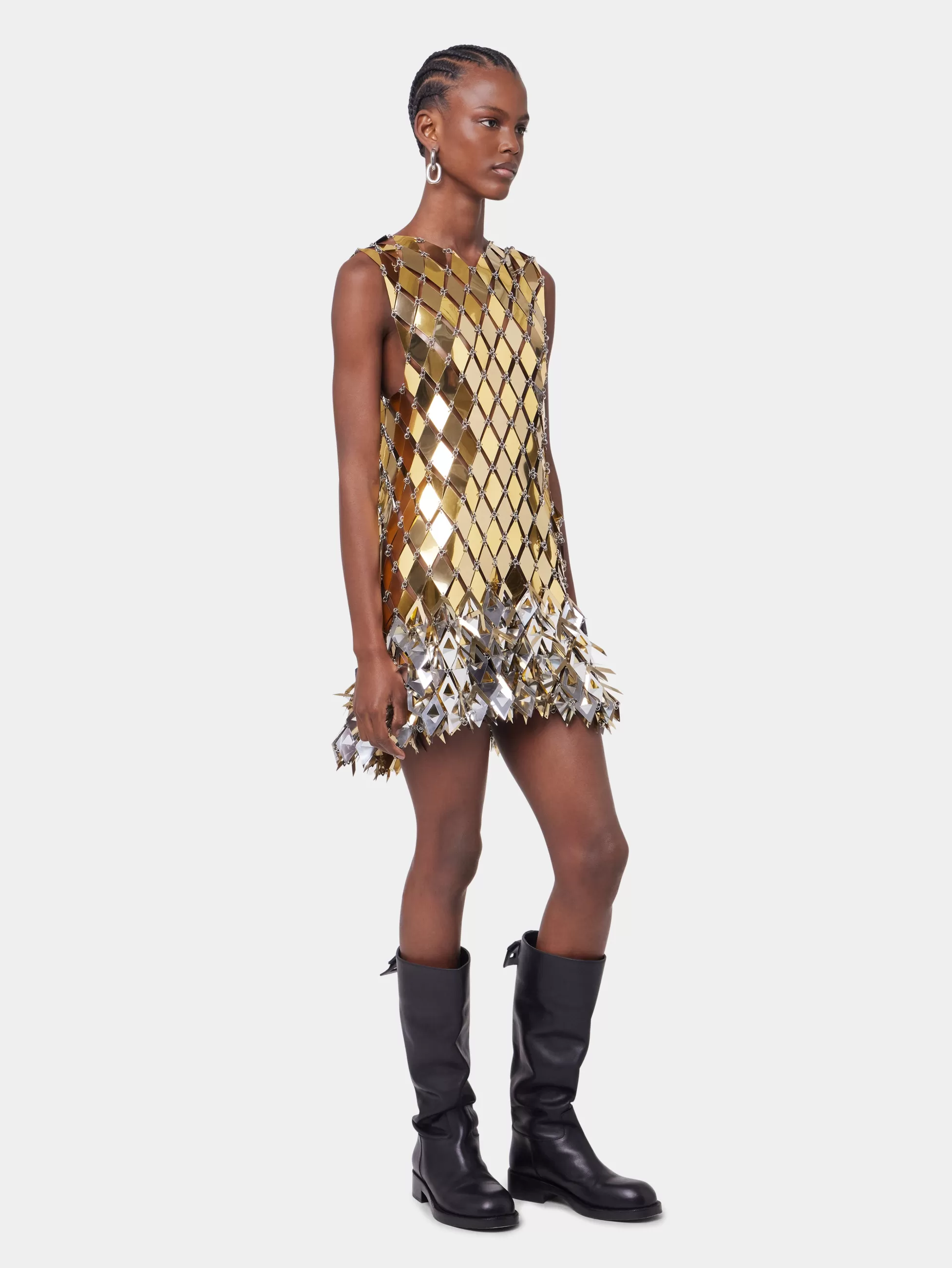 robe_courte_en_assemblage_2-1.webp Rabanne Sélection De Soirée | Robes^ROBE COURTE EN ASSEMBLAGE