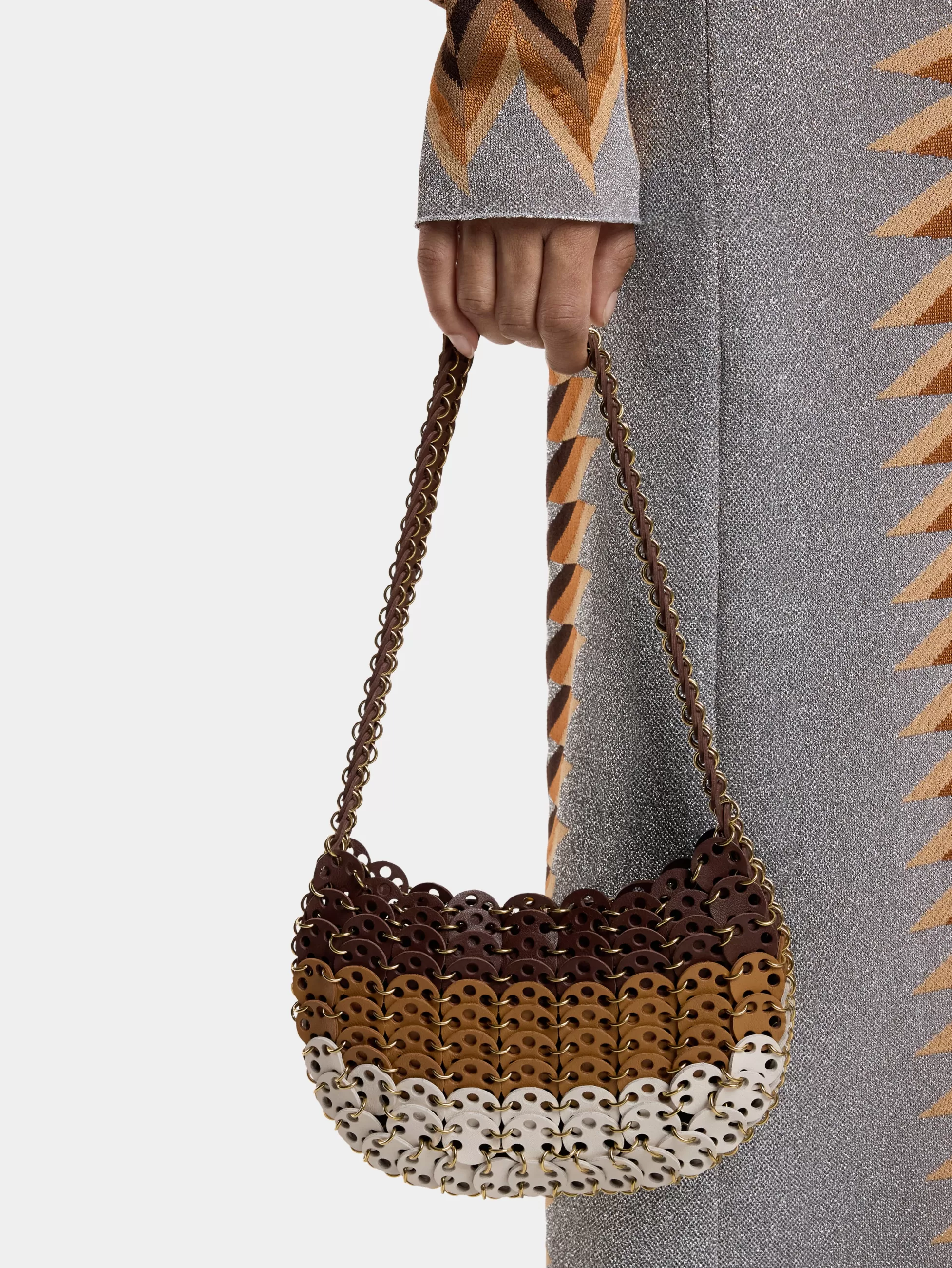 Rabanne Sacs Porté Épaule | Le Sac 1969^SAC 1969 MOON EN CUIR dégradé