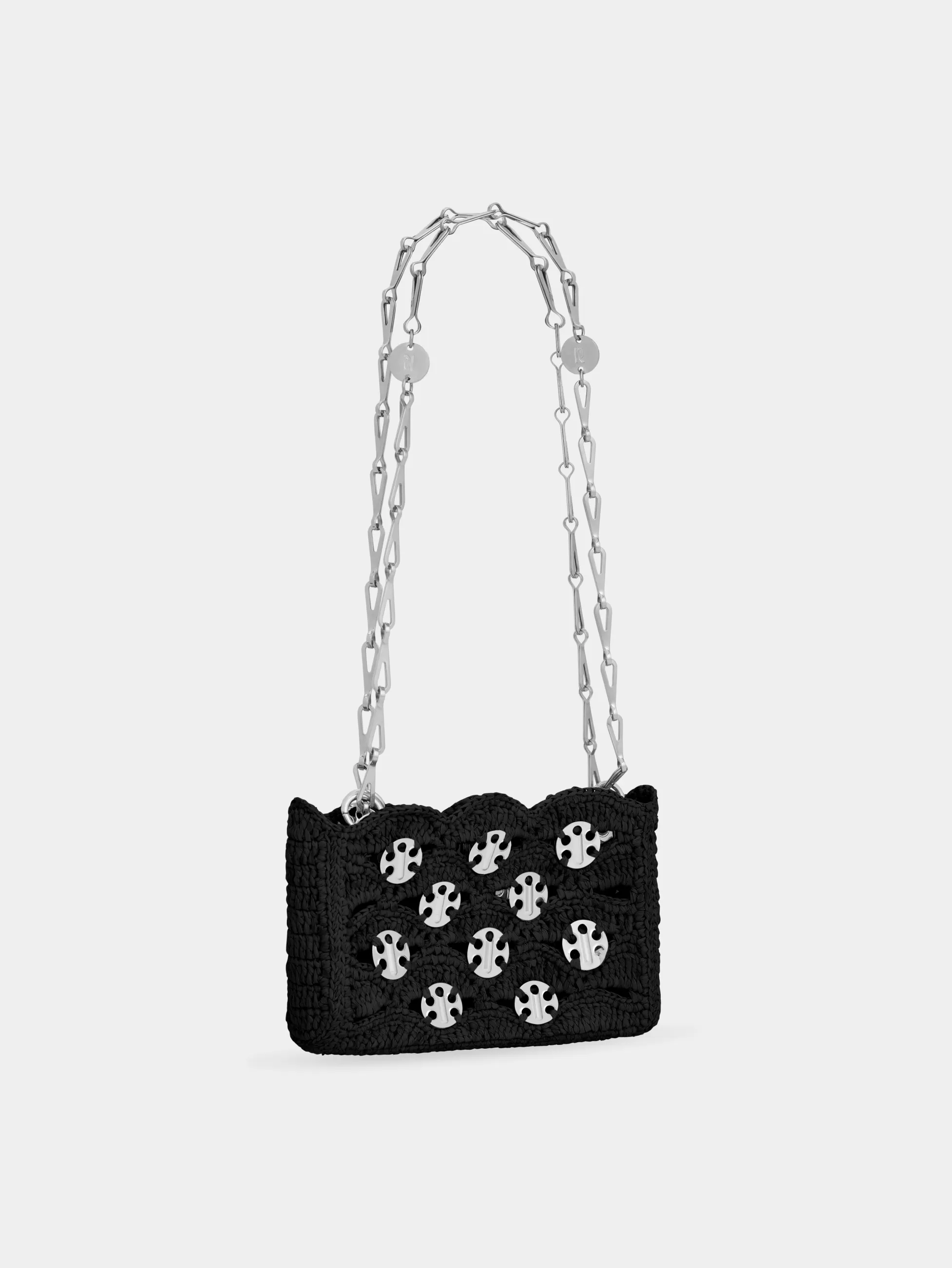 Rabanne Le Sac 1969^SAC 1969 NANO NOIR EN RAPHIA
