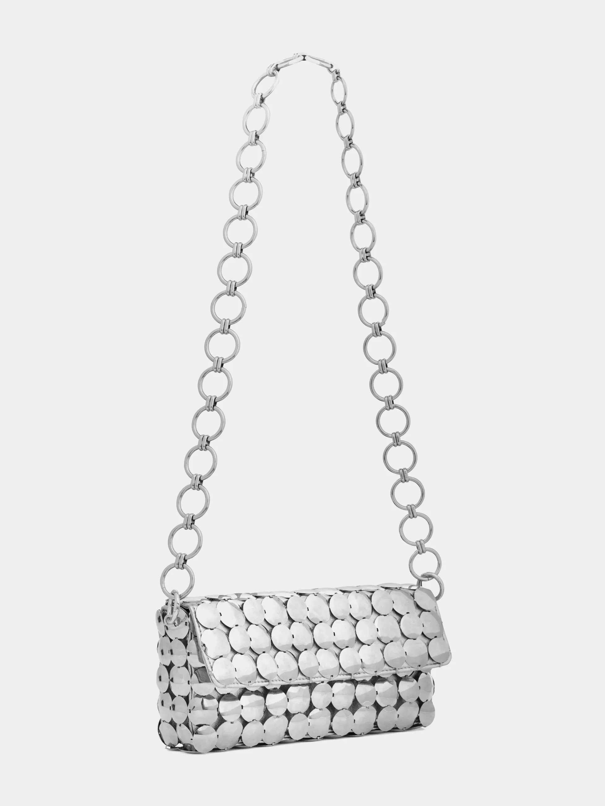 Rabanne Sacs De Soirée | Sacs Porté Épaule^Sac argent métallisé en aluminium