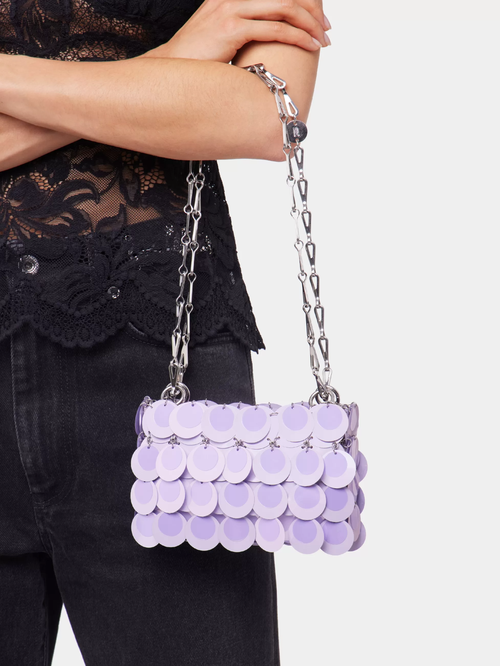 sac_lilas_sparkle_nano_4-1.webp Rabanne Sélection De Soirée^SAC LILAS SPARKLE NANO