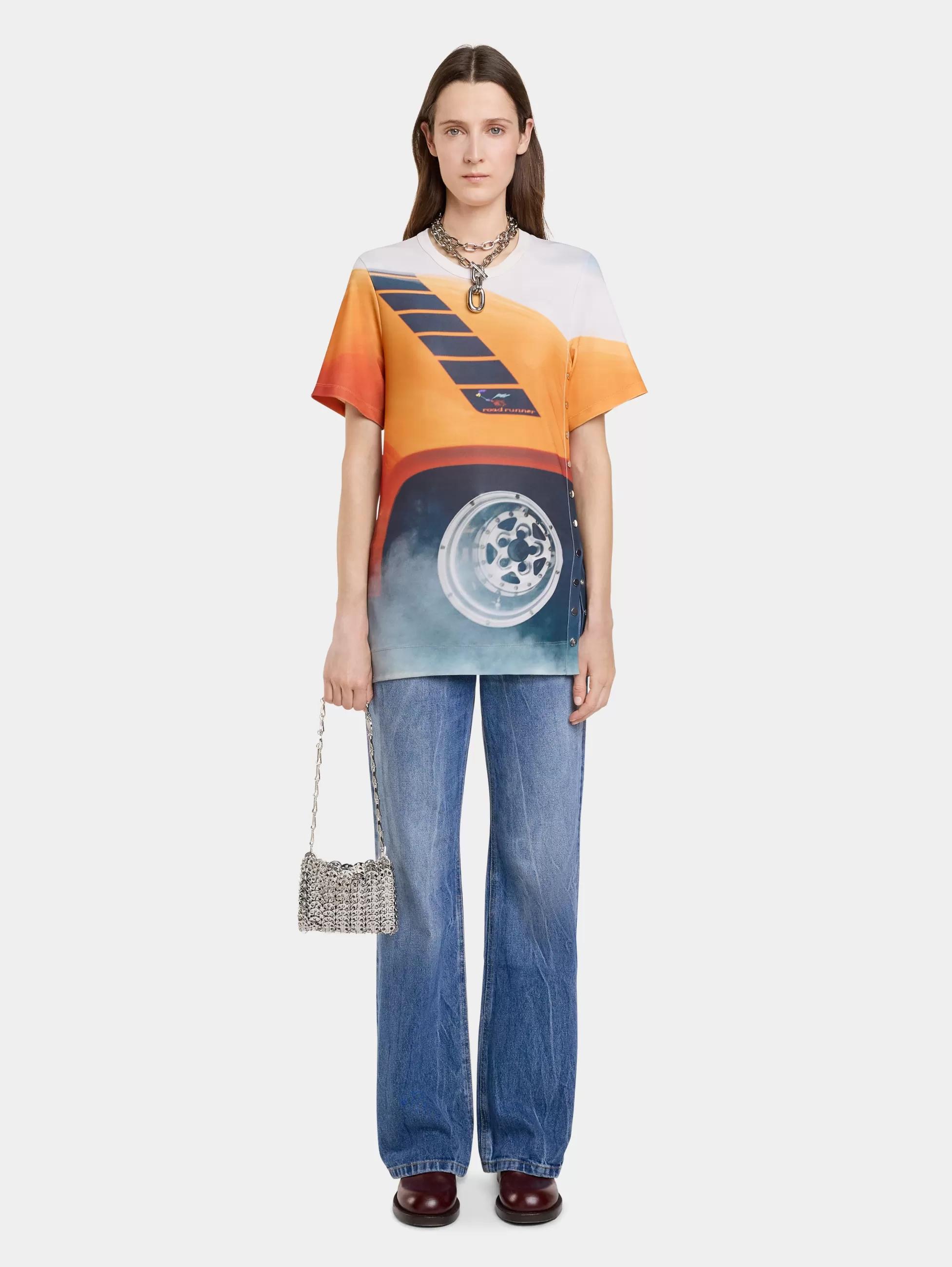 Rabanne Petits Cadeaux | Hauts^TOP MANCHES COURTES "FAST CARS" EN JERSEY